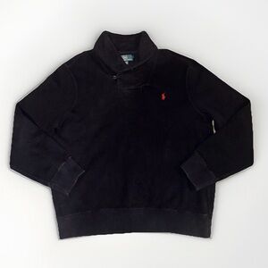 Polo Ralph Lauren Men’s X-Large Navy Blue Shawl Collar Pullover Sweater COTTON